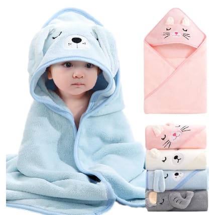 Toalha De Banho Bebê Capuz Roupão Infantil Recém Nascido Criança Bichinho Absorvente